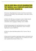 THE CE SHOP REAL ESTATE EXAMINATION TEST BUNDLE 2026 COMPLETE QUESTIONS AND ANSWERS GRADED A&plus;