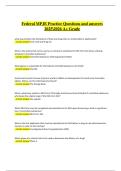 Federal MPJE Practice Exam &vert; Verified Questions & Correct Answers &vert; Latest A&plus; Grade &vert; 2025&sol;2026 Edition