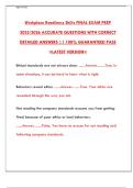 Workplace Readiness Skills Final Exam 2025&colon; Study Guide & Practice Test