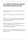 ICLA STANDARD 1 CERTIFICATION TEST BANK 2026 UPDATED QUESTIONS SOLUTIONS