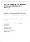 WGU C168 EXAM SCRIPT 2026 QUESTIONS AND ANSWERS VERIFIED FOR 100&percnt; ACCURACY