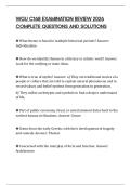 WGU C168 EXAMINATION REVIEW 2026 COMPLETE QUESTIONS AND SOLUTIONS