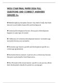 WGU C168 FINAL PAPER 2026 FULL QUESTIONS AND CORRECT ANSWERS GRADED A&plus;