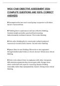 WGU C168 OBJECTIVE ASSESSMENT 2026 COMPLETE QUESTIONS AND 100&percnt; CORRECT ANSWERS