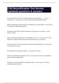 CJIS Recertification Test Review &lpar;updated&rpar; questions & answers