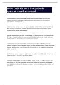 WGU D658 EXAM 1 Study Guide questions well answered