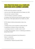 TICO PRACTICE EXAM 2026 COMPLETE QUESTIONS WITH CORRECT ANSWERS