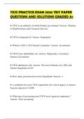 TICO PRACTICE EXAM 2026 TEST PAPER QUESTIONS AND SOLUTIONS GRADED A&plus;