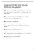 TLSAE PRACTICE TEST PAPER 2026 FULL QUESTIONS AND ANSWERS