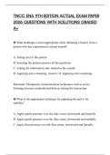 TNCC ENA 9TH EDITION ACTUAL EXAM PAPER 2026 QUESTIONS WITH SOLUTIONS GRADED A&plus;