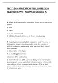 TNCC ENA 9TH EDITION FINAL PAPER 2026 QUESTIONS WITH ANSWERS GRADED A&plus;