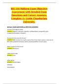 BIO 256 &ndash; Midterm Exam Objective Assessment &lpar;Chamberlain University&rpar; &ndash; Detailed Exam Questions & Correct Answers &ndash; Complete A&plus; Guide