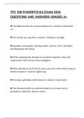TPC 108 POWERTOOLS EXAM 2026 QUESTIONS AND ANSWERS GRADED A&plus;