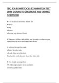 TPC 108 POWERTOOLS EXAMINATION TEST 2026 COMPLETE QUESTIONS AND VERIFIED SOLUTIONS