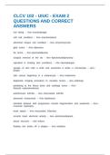 CLCV 102 - UIUC - EXAM 2 QUESTIONS AND CORRECT ANSWERS