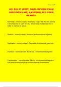 UCI BIO 93 &lpar;TRIO&rpar; FINAL REVIEW EXAM  QUESTIONS AND ANSWERS&vert; ACE YOUR  GRADES&period;