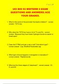 UCI BIO 93 MIDTERM 2 EXAM  QUESTIONS AND ANSWERS&vert; ACE  YOUR GRADES&period;