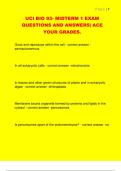 UCI BIO 93- MIDTERM 1 EXAM  QUESTIONS AND ANSWERS&vert; ACE  YOUR GRADES&period;