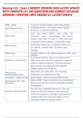 Nursing 122 - Exam 1 NEWEST VERSION 2026LATEST UPDATE  WITH COMPLETE &lpar;51-100 QUESTIONS AND CORRECT DETAILED  ANSWERS VERIFIED 100&percnt; GRADED A&plus;LATEST UPDATE 