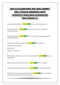 ACIS 2115&vert;QUESTIONS AND 100&percnt; CORRECT WELL DETAILED ANSWERS&vert;LATEST UPDATED&excl;&excl;&excl;&excl;&excl;2025&sol;2026&vert;GUARANTEED PASS&vert;GRADED A&plus;