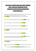 ACIS EXAM &vert;QUESTIONS AND 100&percnt; CORRECT WELL DETAILED ANSWERS&vert;LATEST UPDATED&excl;&excl;&excl;&excl;&excl;2025&sol;2026&vert;GUARANTEED PASS&vert;GRADED A&plus;
