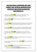 ACIS 1504 EXAM 1&vert;QUESTIONS AND 100&percnt; CORRECT WELL DETAILED ANSWERS&vert;LATEST UPDATED&excl;&excl;&excl;&excl;&excl;2025&sol;2026&vert;GUARANTEED PASS&vert;GRADED A&plus;