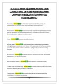 ACIS 2115 EXAM 1&vert;QUESTIONS AND 100&percnt; CORRECT WELL DETAILED ANSWERS&vert;LATEST UPDATED&excl;&excl;&excl;&excl;&excl;2025&sol;2026&vert;GUARANTEED PASS&vert;GRADED A&plus;