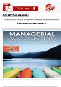 SOLUTION MANUAL FOR MANAGERIAL ACCOUNTING TOOLS FOR BUSINESS DECISION MAKING 9TH EDITION    BY JERRY J&period; WEYGANDT&comma; PAUL D&period; KIMMEL ALL CHAPTERS 1 - 14
