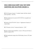 WGU C808 EXAM SCRIPT 2026 TEST PAPER QUESTIONS AND SOLUTIONS GRADED A&plus;