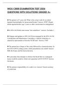WGU C808 EXAMINATION TEST 2026 QUESTIONS WITH SOLUTIONS GRADED A&plus;