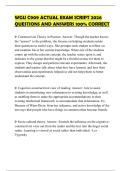 WGU C909 ACTUAL EXAM SCRIPT 2026 QUESTIONS AND ANSWERS 100&percnt; CORRECT