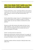 WGU C909 EXAM STUDY GUIDE 2026 FULL QUESTIONS WITH VERIFIED SOLUTIONS