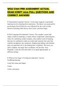 WGU C909 PRE-ASSESSMENT ACTUAL EXAM SCRIPT 2026 FULL QUESTIONS AND CORRECT ANSWERS