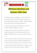 PES Exam Questions and Answers 100&percnt; Pass