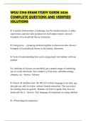 WGU C910 EXAM STUDY GUIDE 2026 COMPLETE QUESTIONS AND VERIFIED SOLUTIONS