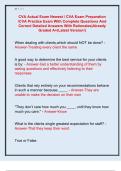 CVA Actual Exam Newest &sol; CVA Exam Preparation  &sol;CVA Practice Exam With Complete Questions And  Correct Detailed Answers With Rationales&vert;Already  Graded A&plus;&lpar;Latest Version&excl;&rpar;