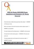 HESI A2 Exam 2025 &lpar;40 Questions&rpar; &ndash; Anatomy&comma; Physiology&comma; Nervous & Cardiovascular Systems