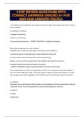 1-FNP REVIEW QUESTIONS WITH CORRECT ANSWERS GRADED A&plus; FOR 2025-2026 ASSURED