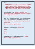 VA DEQ ESC Inspector Exam Newest Exam &sol; VA DEQ  ESC Inspector Exam Preparation&sol;VA DEQ ESC  Inspector Practice Exam With Complete Questions  And Correct Answers&vert; Newest Exam Version&excl;&excl;&excl; 