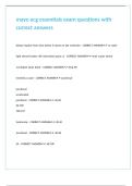 mayo ecg essentials exam questions with correct answers