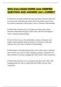 WGU D204 EXAM PAPER 2026 VERIFIED QUESTIONS AND ANSWERS 100&percnt; CORRECT