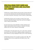WGU D204 EXAM STUDY GUIDE 2026 COMPLETE QUESTIONS AND SOLUTIONS 100&percnt; CORRECT