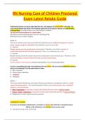 RN Nursing Care of Children Proctored Exam Retake Guide | 2025