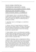 WGU D265 CRITICALTHINKINGREASONANDEVIDENCE EXAMINATIONTEST2026 EXAMSCRIPTFULLSOLUTIONS 100&percnt;CORRECT