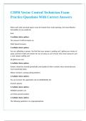 CDPH Vector Control Technician Exam Practice Questions With Correct Answers