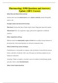 Pharmacology D398 Questions and Answers &vert; Update &vert; 100&percnt; Correct