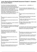 Jarvis&colon; Physical Exam And Health Assessment Chapter 3 &ndash; Questions And Answers Rated A