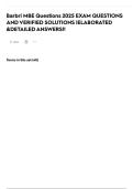Barbri MBE Questions 2025 EXAM QUESTIONS AND VERIFIED SOLUTIONS &vert;ELABORATED &DETAILED ANSWERS&excl;&excl;