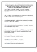 PAS2054 FSU QUIZ 1 BENJAMIN SMITH PA-C STUDY GUIDE  QUESTIONS AND CORRECT DETAILED ANSWERS  &lpar;VERIFIED ANSWERS&rpar; ALREADY GRADED A&plus;