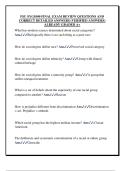 FSU SYG1000 FINAL EXAM REVIEW QUESTIONS AND  CORRECT DETAILED ANSWERS &lpar;VERIFIED ANSWERS&rpar;  ALREADY GRADED A&plus; 